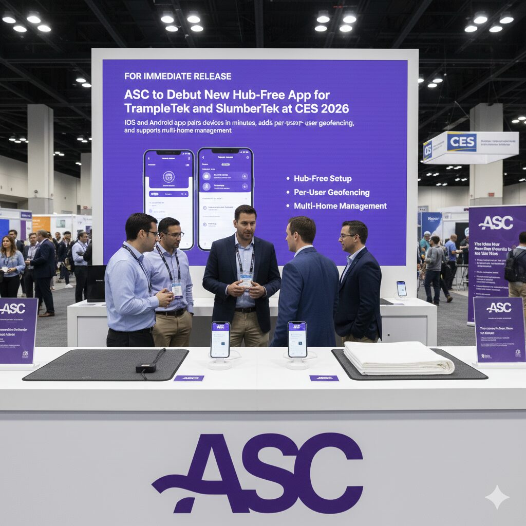 ASC to Debut New Hub-Free App for TrampleTek and SlumberTek at CES 2026